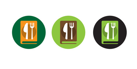 Recipe book icon symbol design. Kitchen collection.