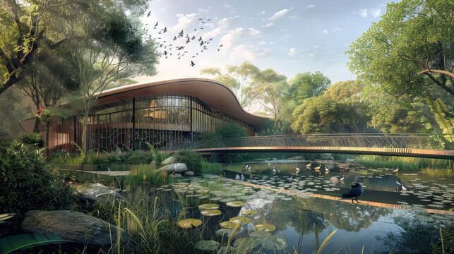 A high-tech bird sanctuary with habitat monitoring and conservation tech