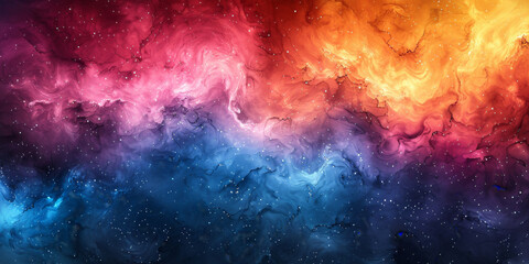 カラフルな光の背景の水彩画