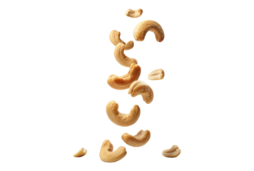 Photo of Cashew Descending isolated on transparent background