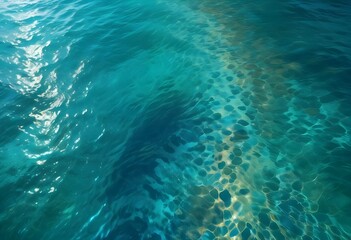 Beautiful beach scenery, high angle view of the sea