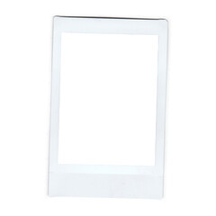 Realistic polaroid frame photo template, instant photo frame isolated in transparent PNG.