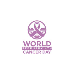 world cancer day logo vector, cancer day banner vector illustrations, cancer prevention month logo