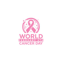 world cancer day logo vector, cancer day banner vector illustrations, cancer prevention month logo