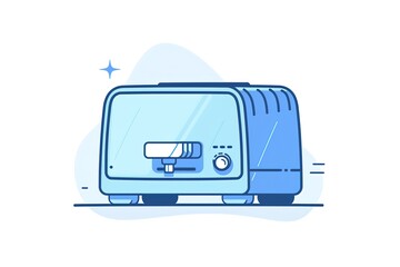 Stove pot icon flat . Cooking burner. Oven food isolated