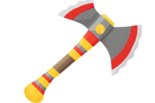 An axe isolated on white background