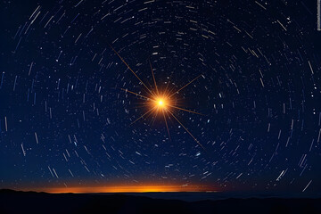 A star that flickers in Morse code, telling cosmic jokes to anyone who can decipher them, playfully hinted