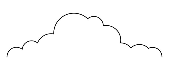 cloud line shape, graphic clouds outline, clouds lined, cloudy line simple