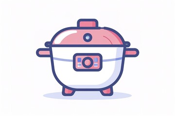 Obraz premium Rice cooker icons symbol for infographic web