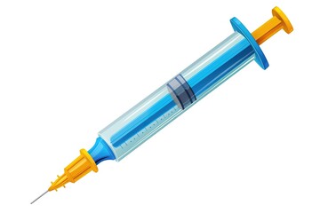 Fototapeta premium Syringe for injection on a white isolated background.