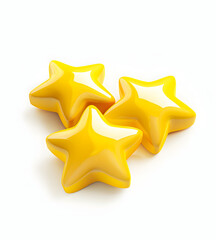 yellow star icon, a simple shape, on a white background