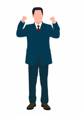 Businessman . Simple illustration of businessman vector icon for web design isolated on white background