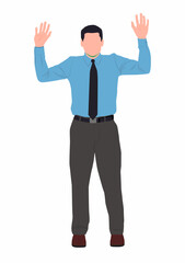 Businessman . Simple illustration of businessman vector icon for web design isolated on white background