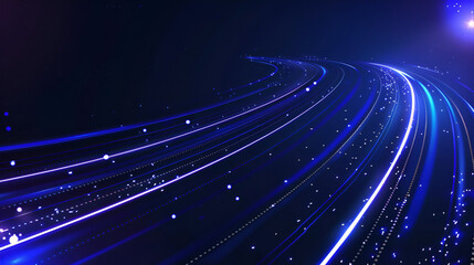 Obraz premium Abstract Lines on Dark Blue Background