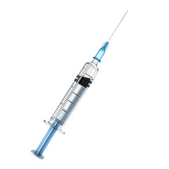 Fototapeta premium High-quality medical syringe with clear measurement markings, perfect for healthcare and vaccination imagery.