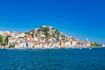 Old town Sibenik on Adriatic sea, Dalmatia, Croatia