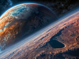 earth in space