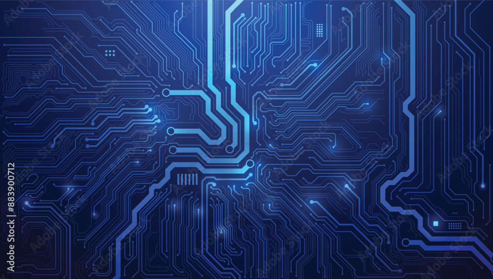 Poster circuit board. technology background. central computer processors cpu concept. motherboard digital c