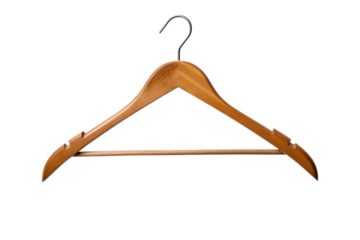 Thin wire clothes hanger with a twist-off neck, isolated on white background