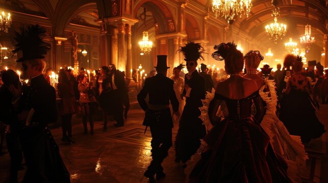 Enchanting Vampire Masquerade Ball: Elegance in the Shadows