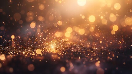 Fototapeta premium Abstract Golden Bokeh Background.