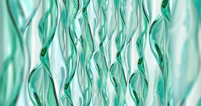 Animation loop parallax glass abstract background. 