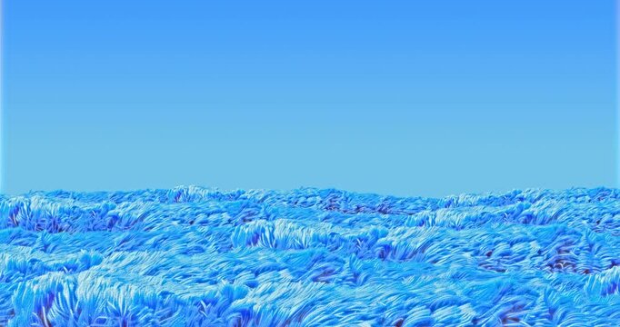 Animation loop parallax fur abstract background. 