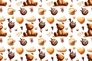 Pattern chocolate bear.