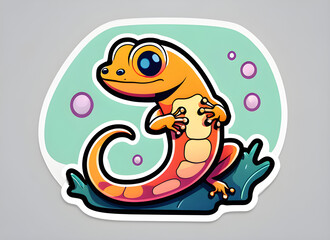 Naklejka premium salamander generative ai