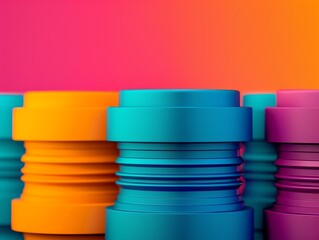 Engineering rubber components, detailed finishing process ,close up, focus on, copy space, vibrant colors, double exposure silhouette with rubber parts