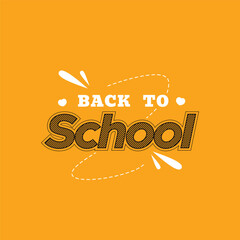 Back To School Lettering Vector Design