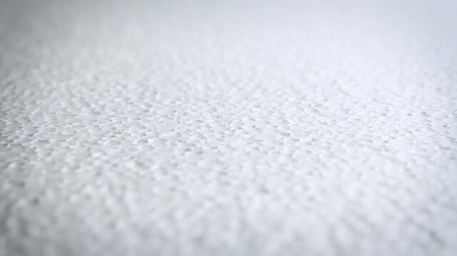 rack focus on polystyrene