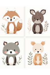 Baby poster print illustration.