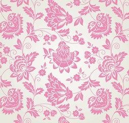 traditional wedding card design, paisley floral pattern , India	