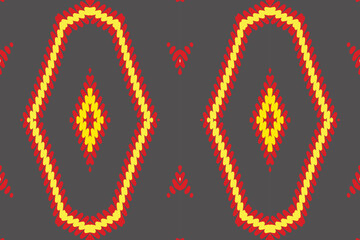 Aztec style tribal seamless background pattern African indian scandinavian mexican wallpaper clothing batik. ikat folk pattern geometric ethnic ornament