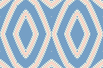 Ethnic ikat seamless pattern traditional. Carpet tribal style. Aztec ornament print. Design for background, illustration, fabric, clothing, rug, textile, batik,