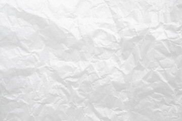 Abstract white crumpled and creased recycle paper texture background