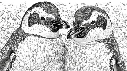 Unleash your creativity with this charming coloring book filled with adorable penguin illustrations, designed to bring joy and relaxation to coloring enthusiasts.
