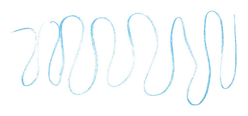 Light blue pencil strokes in simple style, isolated on transparent background.