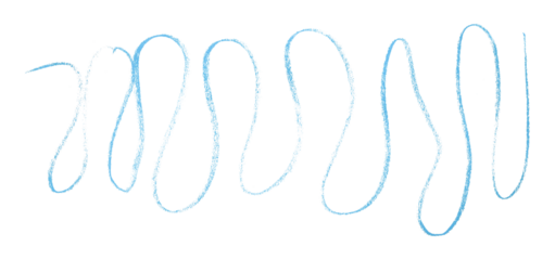 Light blue pencil strokes in simple style, isolated on transparent background.