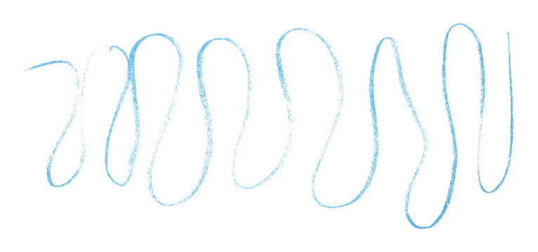 Light blue pencil strokes in simple style, isolated on transparent background.