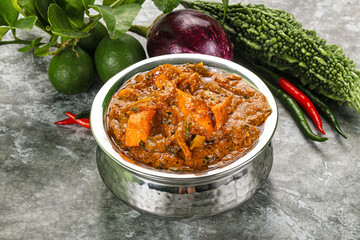 Indian cuisine - homemade mutter paneer