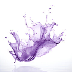 Water splash isolated on white