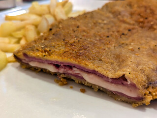 'Cachopo', typical meal un Asturias, Spain