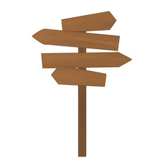 wooden arrow sign