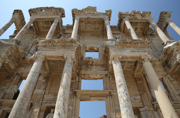 Celsus Library in the Roman city of Ephesus in Turkey