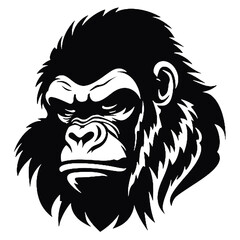 Monkey Gorilla Esport gaming mascot logo template Vector