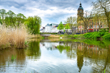 Fototapeta premium Hamburg urban park Planten un Blomen