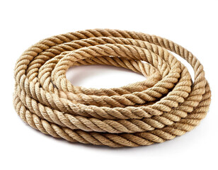 Seil  isoliert auf wei&szlig;en Hintergrund, Freisteller