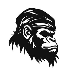 awesome mad  gorilla logo design